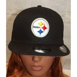 Pittsburgh Steelers New Era 9Fifty SnapBack Adjustable Hat Black Color Unisex